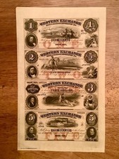 1857 nebraska foglio valuta - -1857,