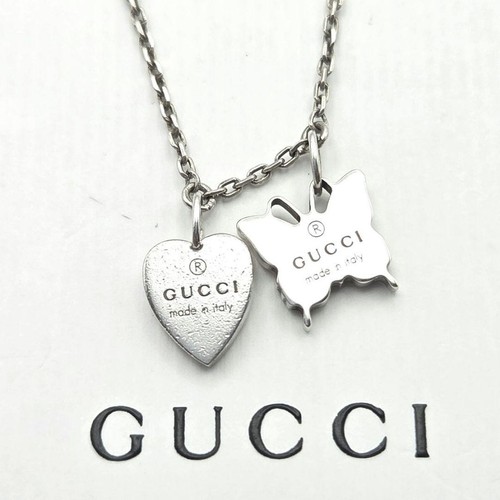 Collana gucci cuore farfalla - gucci,