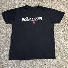 T-shirt promozionale The Equalizer 2 film grande nera Denzel Washington 2018