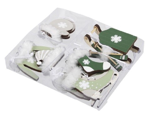 Set pezzi decorazioni albero - decorazioni,
