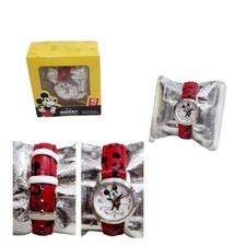Orologio Analogico Mickey Mose Disney  polso in Scatola Regalo Bambini Topolino