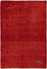 Tappeto persiano Gabbeh rosso