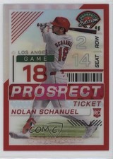 2024 Panini Prospect Edition Red Prizm /199 Nolan Schanuel #129 Rookie RC