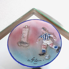 Piatto vintage in ceramica design ceramiche Ghersi Albisola Savona no Mazzotti