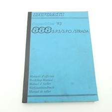 Manuale Officina Originale Ducati 888 SP5 SPO Strada Manuale Riparazione C5406