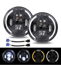 2X FARI 7" POLLICI LED PER H4