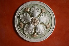 ROSONI IN GESSO DECORATO PER