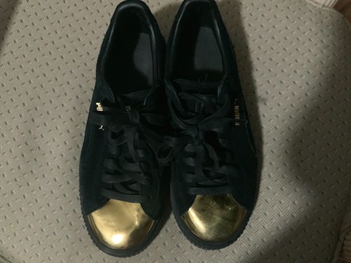 Puma black suede 130 - suede, $130