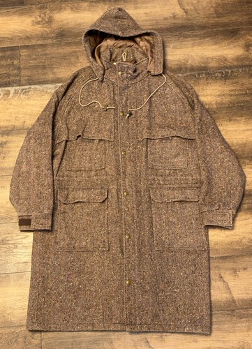 Giacca parka lana tweed
