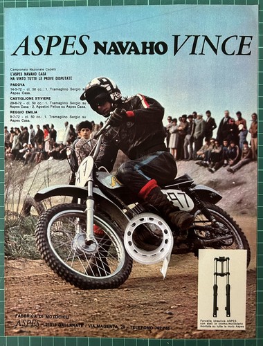 Rara pubblicità moto - rara, aspes