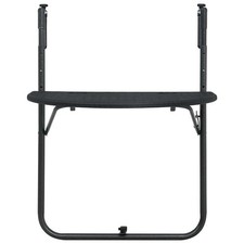 Tavolo da Balcone Pensile Nero