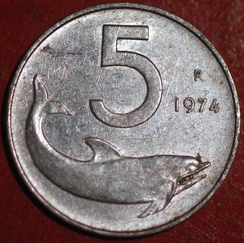 Italy lire 1974 - 5, km# 92