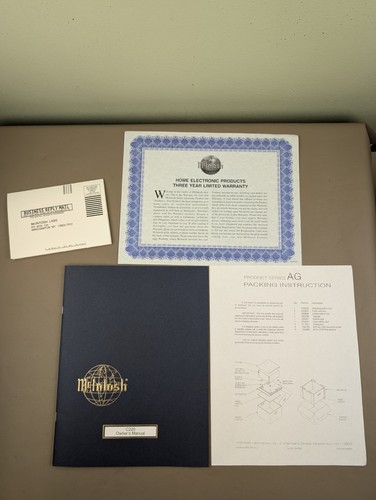 Mcintosh c220 manuale - c220,