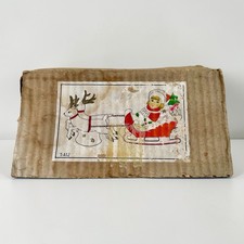 1950s Girl Sleigh Reindeer BOX