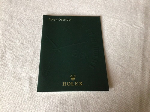 Libretto booklet rolex - libretto,