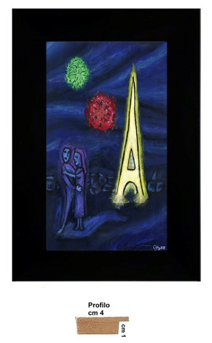 Chagall parigi stampa tela - chagall,