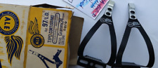 ALE EXTRALIGHT TOECLIPS TAGLIA PICCOLA NERO NOS PUNTAPIEDI BICI VINTAGE