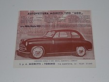 MORETTI TIPO 600 DEPLIANT