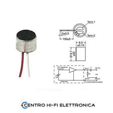 Capsula microfono a condensatore ricambio citofono