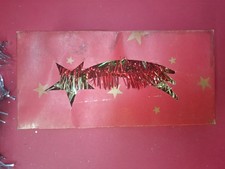 Scatola originale anni ’60 contenente lametta natalizia vintage multicolore