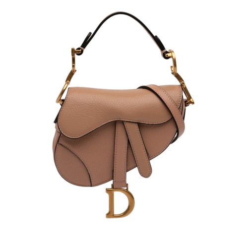 Dior micro goatskin saddle bag - saddle,