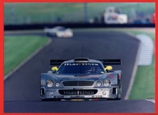 PRESS PHOTO cm18x24 Bernd Schneider AMG MERCEDES CLK GTR #11 GT DONINGTON 1997