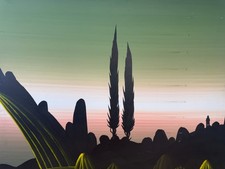 Paesaggio - Olio su tela firmato Marcello Antonelli 1932 -2009  - 90 x 70 cm