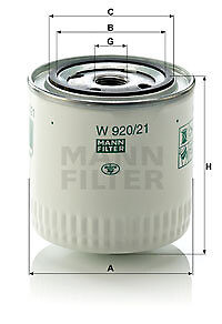 920 mann filter filtro - w, 920/21