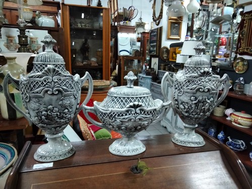 Trittico ceramica capodimonte - ceramica,