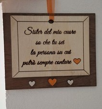 Natale Sorella Targhetta in