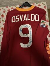 maglia as roma match worn Osvaldo 2013 Roma Napoli
