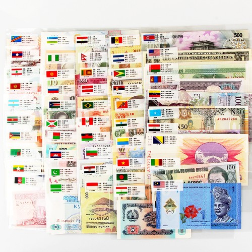 Lotto 100x diverse cartamoneta - diverse,