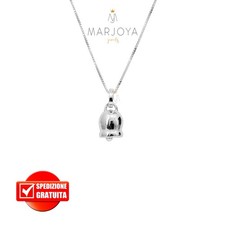 Collana campanella liscia in argento 925
