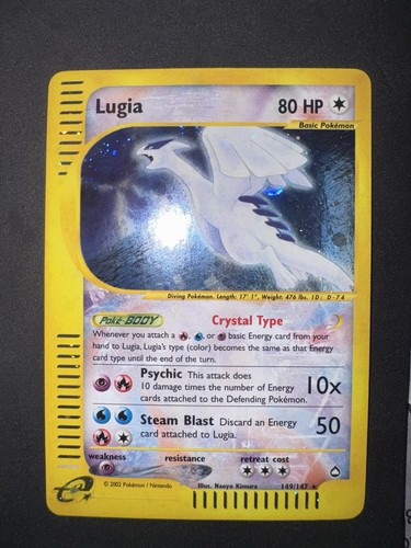 Pokemon lugia crystal 149 147 - lugia, 149/147