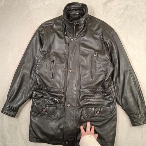 Giacca pelle uomo nera - uomo,