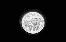 SOMALIA ELEPHANT 2015 -Privy Mark CAPRA- 1 oz argento fine 999,9 moneta d'argento