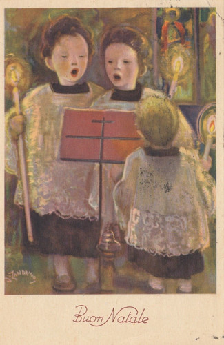 Cartolina augurali buon - cartolina,