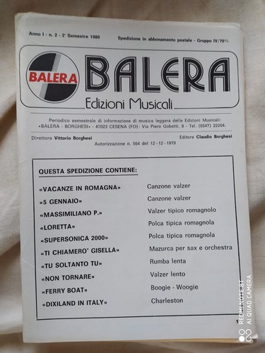 Vittorio borghesi balera - borghesi, "balera