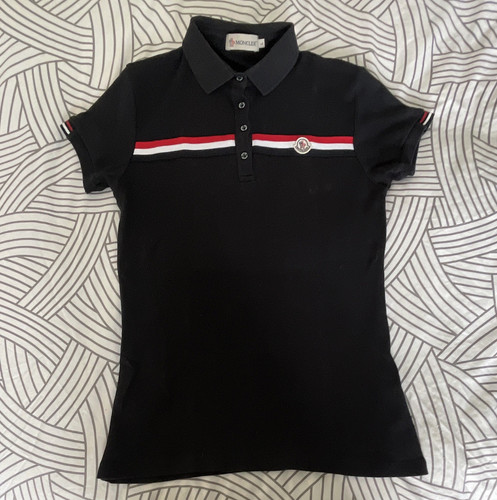 Polo moncler blu - e, rosso