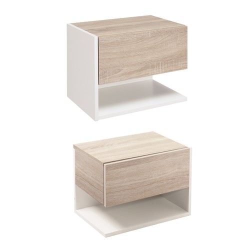 Homcom set comodini - set, 2