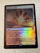 mtg foil Sundown Pass, dual