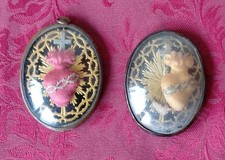Coppia Di 2 Antichi Medaglioni