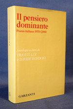 Il pensiero dominante. Poesia italiana 1970-2000 Garzanti 2001 Prima ed. Rondoni