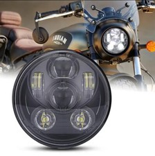 Faro LED 5,75" Nero, Con Luce