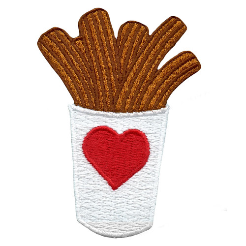 Churros una tazza ricamato - una,