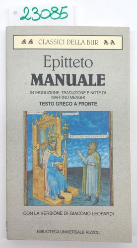 Epitteto manuale bur - manuale, rizzoli