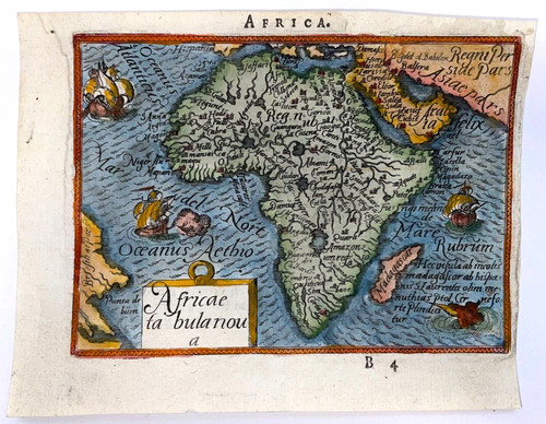 Africa 1595 abraham ortelius - africa, ortelius/