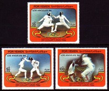 Yemen PDR 1984 ** Mi.348/50