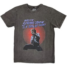 T-shirt Bruce Springsteen Stone Wash: Live Photo (grigio antracite) UFFICIALE NUOVA