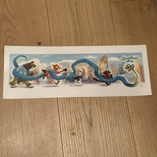 Disneyland Magic Key Esclusiva Zootopia 2 Litografia 5"x16"